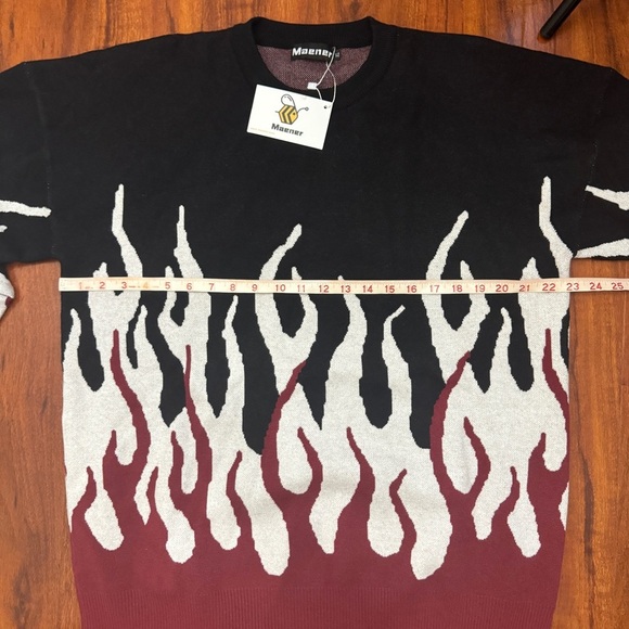Maener Flame Sweater Size XL - Picture 4 of 6
